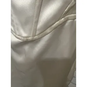 NWT Zara satin corset white Silky Mini dress Spaghetti Strap size small thumbnail 6