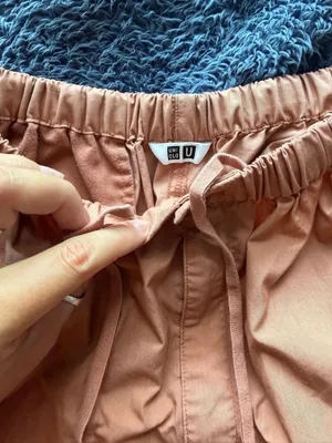 Orange wide leg Uniqlo pants thumbnail 2