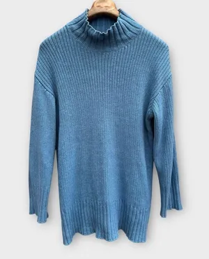 Free People Beach Ribbed Mock Neck Sweater thumbnail 8