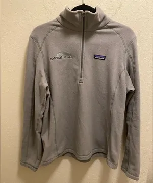Patagonia Gray Fleece 1/4 Length Zip Sweater thumbnail 1