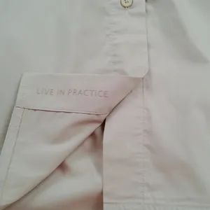 Lululemon All Days Tan Mandarin Collar Button Down Shirt Sz 8 Lagen Minimalist thumbnail 7
