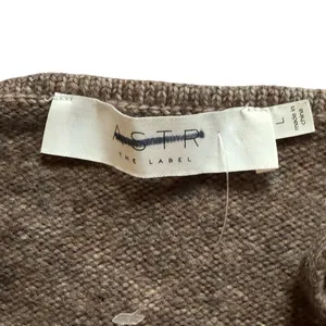 ASTR the Label Wool Blend Brown Knit Tank‎ Sz L thumbnail 5
