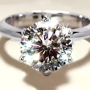 Boutique 2 Carat Platinum Solitaire Simulated‎ Diamond Engagement Wedding Ring, 8 thumbnail 4