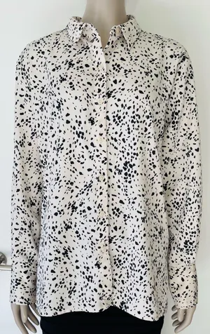 Satin Long Sleeve Button Up Blouse thumbnail 4