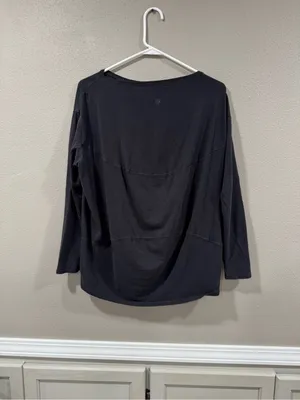 Lululemon Back in Action Long Sleeve *Rulu Black thumbnail 3