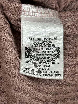 Altar’d State Samantha Waffle Sweater Sleeve Top Pink and Burgundy Size M thumbnail 7