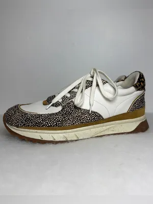 Madewell Sneakers Unisex Kickoff Trainer Leather Calf Hair Lace Up thumbnail 2
