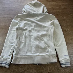 Mitchell & Ness Women's Chicago Blackhawks Zip Hoodie Cream Size M Distressed thumbnail 9