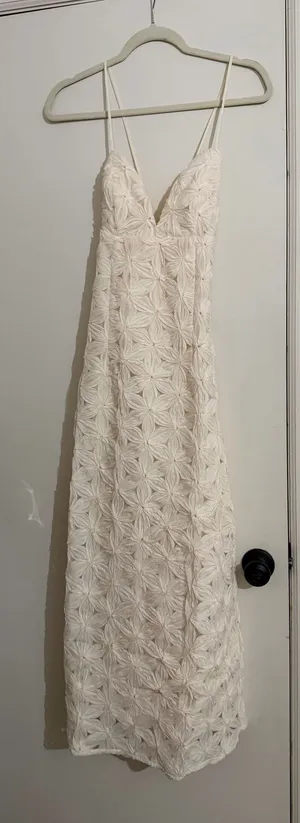 Nordstrom Midi Dress cream thumbnail 1