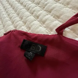 NBD Brielle Raspberry & Magenta Pink Flared Base Midi Dress Sz XS Extra Small thumbnail 9