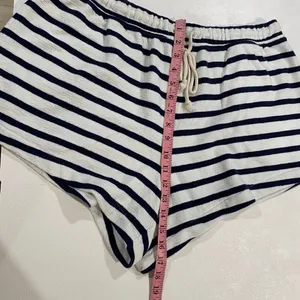 Aerie Navy White Striped Lounge Shorts XL Drawstring Soft Comfy thumbnail 5