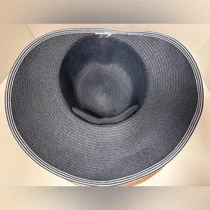Lands’ End Women’s Facesaver Navy Sunhat READ Description !!! thumbnail 6