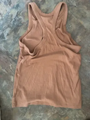 Old Navy tan ribbed tank top thumbnail 3