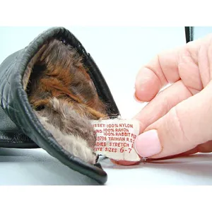 Vintage Womens Black Rabbit Fur Rayon Partial Lining Fashion Gloves Stretch 6-7 thumbnail 6