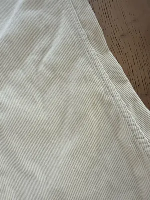 Brandy Melville Cream 100% Cotton Corduroy Flare Pants size Small thumbnail 4