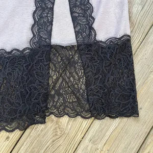 Free People Intimately Women's Into You Lilac Combo Slip Skirt Size L thumbnail 3