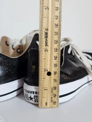 Converse Black Glitter Sparkle Sneakers Size 9.5 thumbnail 13