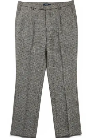 Pendleton Wool Trousers Womens 10 Brown Houndstooth‎ Straight Leg High Rise thumbnail 1