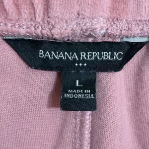 Banana Republic Womens Velour Joggers Pink Elastic Waist Lounge Pants Large thumbnail 6