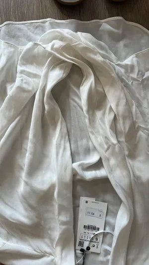 ZARA White Linen Blouse thumbnail 2