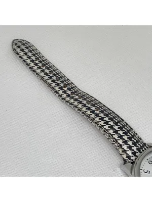 Timex women’s watch silver tone dial 35mm round case Quartz leather running thumbnail 5