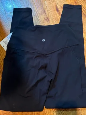 NWT $128 New sz 8 black lululemon align leggings with pockets 28” thumbnail 1