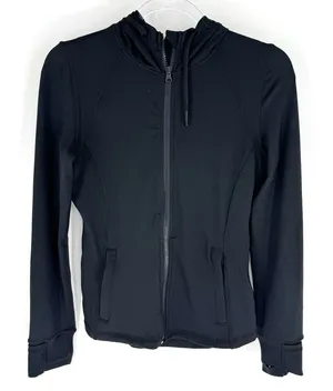 Savvi Full Zip Jacket Sweatshirt‎ Black Size Medium thumbnail 1