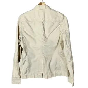 Gap Cream Off‎ White Utility Button Down Jacket M thumbnail 2