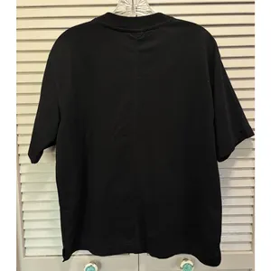 H&M Short Sleeve Black Sweater Size M Crew‎ Neck Soft Ribbed Hem thumbnail 4