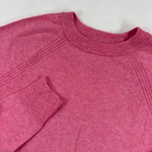 J.Crew Pink Cotton Wool Blend Raglan Crew‎ Neck Sweater CL495 Womens Small thumbnail 2