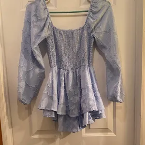 Rue21 Sky Blue Long Sleeve Romper Dress thumbnail 8