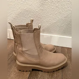 Sam Edelman Laguna Cream Tan Ankle Chelsie Boots‎ Size 8M thumbnail 4