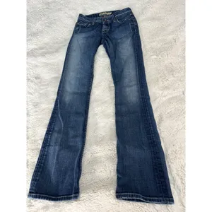 BKE Sierra Bootcut Flare Jeans 26x33.5 Y2K Low Rise Blue Denim Western thumbnail 2