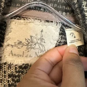Angel Of The North‎ Anthropologie Equinox Wool Knit Open Cardigan sz S Western thumbnail 4