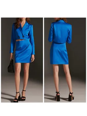 Anthropologie Mare Mare Blazer & Mini Skirt suit thumbnail 4