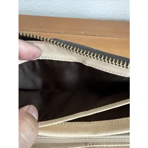 Coach Peyton Accordion Zip Around Wallet‎ Brown READ thumbnail 8
