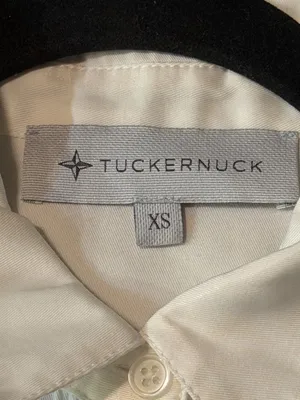 Tuckernuck White Peplum Button Down Blouse Long Sleeve High Low Top Womens Sz S thumbnail 4