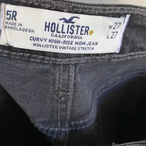Two Tone Gray High Rise Mom Jean 27 thumbnail 7