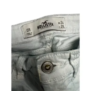 Hollister Womens W24 L29 Light Wash Low Rise Straight Leg Stretch Jeans 0R thumbnail 3