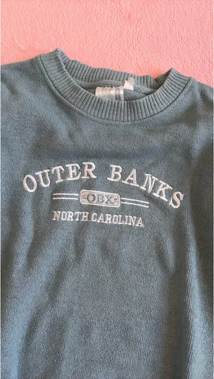 Outer banks crewneck Green thumbnail 2