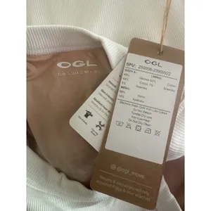 NWT OGL White Ribbed Brami Tank Top Size Small thumbnail 5