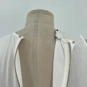 Vince Shirred Sleeveless Tiered Midi Long Dress in‎ Off White Size XS thumbnail 11