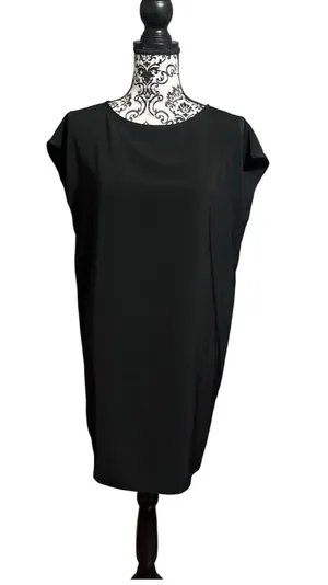 OAK+FORT Classic Black Shift Dress thumbnail 1