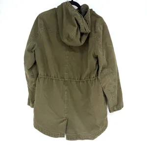 Pendleton Hooded Jacket Womens M Green Cotton Workwear Plaid Lined Full Zip thumbnail 2