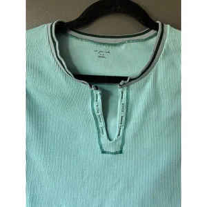 Urban Outfitters Out From Under Light Blue Ribbed Long Sleeve Crop Top XL thumbnail 8