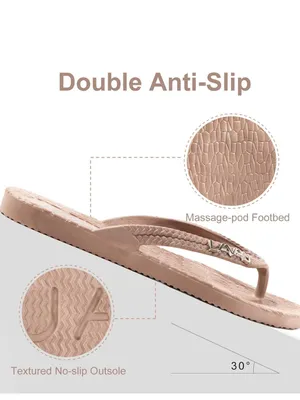 Lavau Nude Beach Pool Lake Flip Flops Waterproof Non Slip thumbnail 7