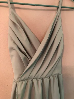Sage Green Wrap Dress thumbnail 3
