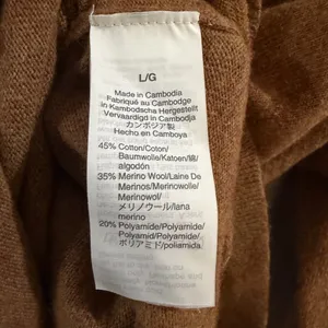 J. Crew Crewneck Merino Wool Blend Sweater in Caramel Brown thumbnail 5