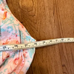 Roller Rabbit Amandine pink floral smocked waist size small thumbnail 13