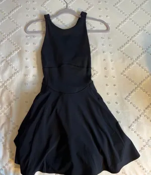 lululemon athletica Black Sleeveless Fit-and-Flare Mini Dress thumbnail 1